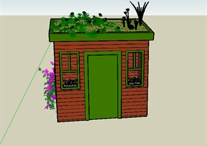某室外微小型居住房设计SU(草图大师)模型