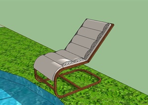 某室外躺椅设计SU(草图大师)模型参考