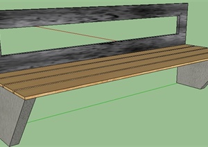 园林座椅设计SU(草图大师)模型