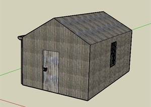 某地一小间小木屋建筑设计SU(草图大师)模型