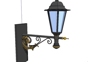 一个庭院灯设计SU(草图大师)模型