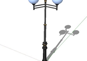 一盏路灯设计SU(草图大师)模型