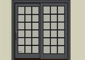 某建筑节点窗户设计SU(草图大师)模型素材