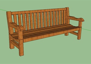 某个室外坐凳设计SU(草图大师)模型参考1
