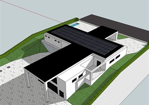 某概念住宅建筑设计SU(草图大师)模型