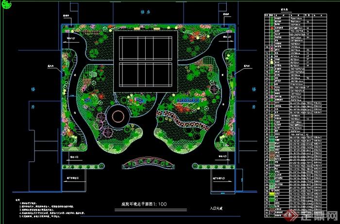 某住宅园区庭院园林景观设计施工图(2)