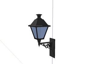 一盏古典壁灯设计SU(草图大师)模型
