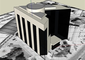 诺富特酒店建筑设计SU(草图大师)模型