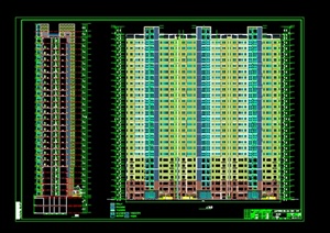 某高层居住建筑设计施工图CAD图纸