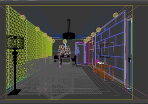 某室内居住空间卧室装饰3DMAX模型素材