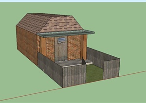 某个居住民房设计SU(草图大师)模型素材