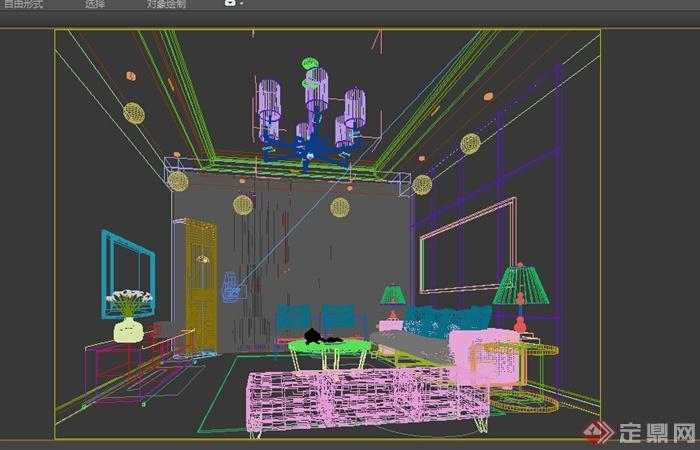 某住宅空间室内设计3DMAX模型素材