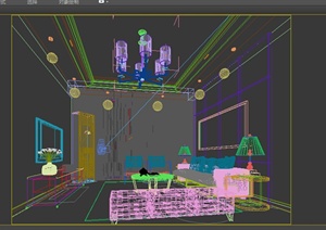 某住宅空间室内设计3DMAX模型素材