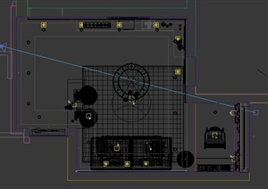 某现代简约风格住宅客厅餐厅设计3DMAX模型