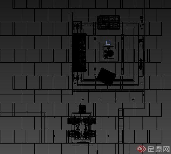 某现代简约风格住宅空间客厅餐厅装饰设计3DMAX模型(2)