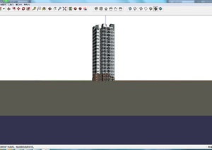 某高层住宅大楼设计SU(草图大师)模型素材