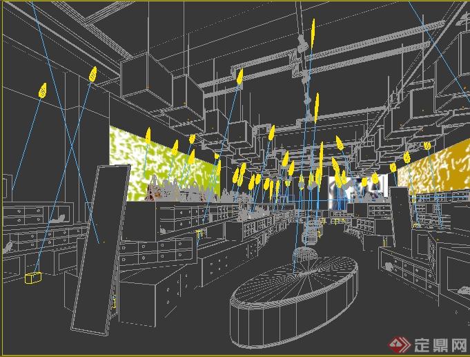 某现代风格鞋店旗舰店专卖店室内设计3DMAX模型(1)