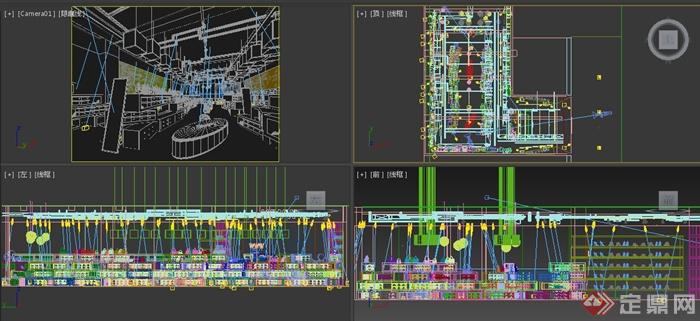 某现代风格鞋包店旗舰店专卖店室内设计3DMAX模型(2)