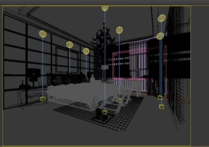 某现代豪华卧室空间设计3D模型素材