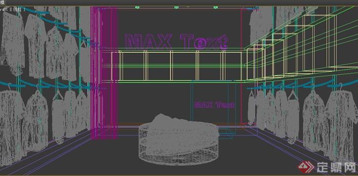 某现代风格专卖店空间设计3DMAX模型(1)