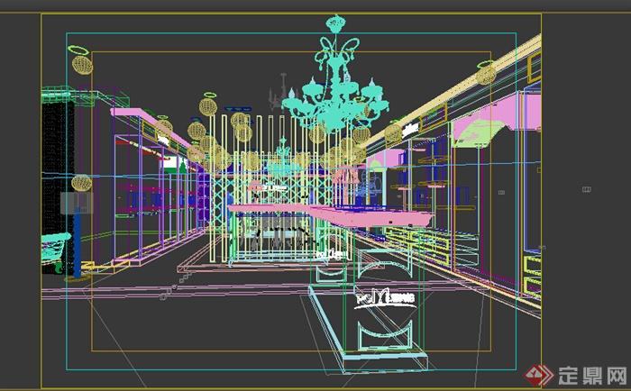 某商业专卖店空间设计3DMAX模型(1)