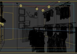 某简约服装店设计商业空间3DMAX模型