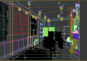 某商业空间服装店前台设计3DMAX模型