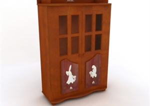 某儿童房衣柜家具设计3DMAX模型