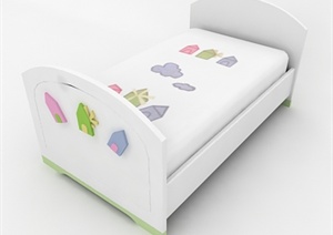 一张儿童床家具设计3DMAX模型素材1
