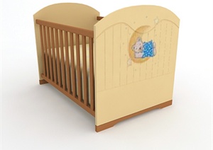 一张婴儿床家具设计3DMAX模型