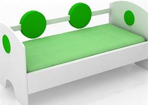 某现代儿童卧室儿童小床设计3DMAX模型