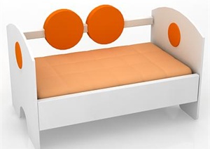 一张儿童床家具设计3DMAX模型1