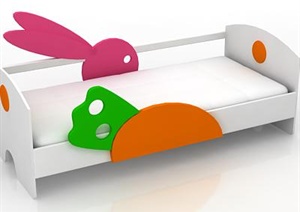 一张儿童床设计3DMAX模型1