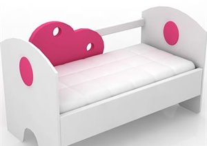 某现代儿童床单边护栏设计3DMAX模型