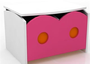 一个儿童房床头柜设计3DMAX模型