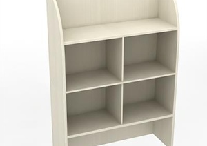 现代风格室内家具储物柜3DMAX模型（含效果图）