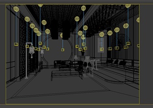 某新中式客厅装饰设计3DMAX模型素材