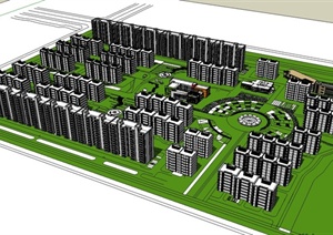 某住宅区整体规划设计SU(草图大师)模型