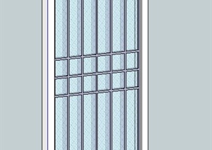 一扇窗花格窗户设计SU(草图大师)模型
