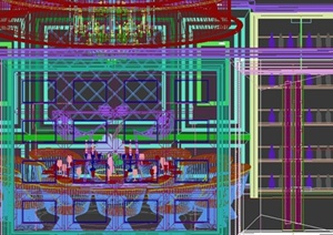 某现代酒吧包间室内空间设计3DMAX模型