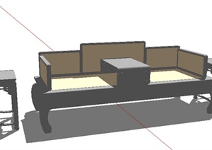 某中式家具沙发设计SU(草图大师)模型