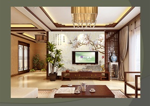 现代中式室内住宅空间装饰设计方案（PPT格式）