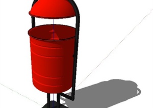 某现代风格户外垃圾桶SU(草图大师)模型
