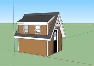 某简欧居住房设计SU(草图大师)模型素材