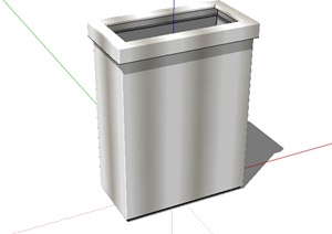 某简约垃圾桶设计SU(草图大师)模型