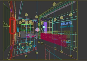 某休闲会所包间空间设计3DMAX模型