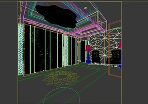 某酒店大厅装饰空间3DMAX模型