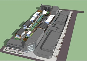 商业步行街景观和部分建筑设计方案JPG格式