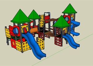 儿童游乐设施设计SU(草图大师)模型素材