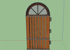 某欧式木质门设计SU(草图大师)模型